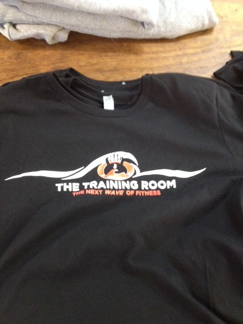 Front of the hoodies and T's